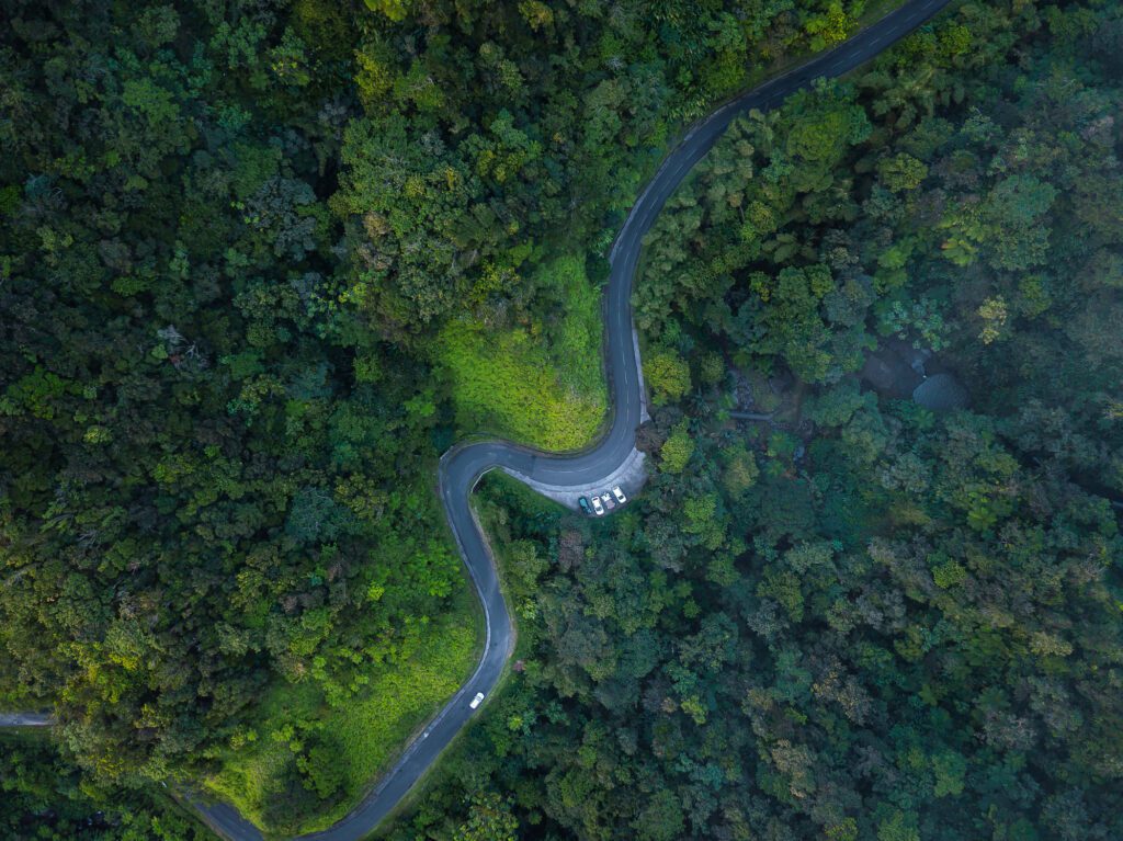 route traverse la foret ENGIE